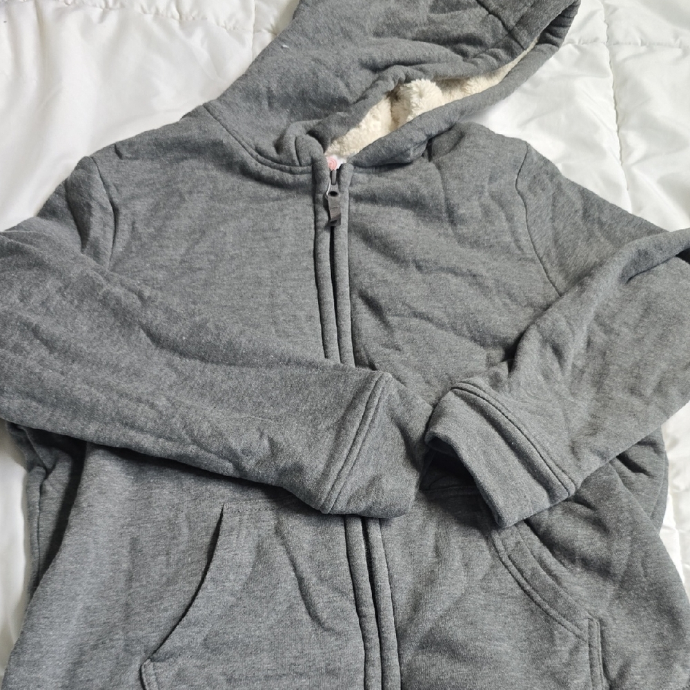 Wonder Nation Gray Sherpa-Lined Jacket